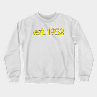 Est. 1952 Cartoonish Retro Birthday Crewneck Sweatshirt